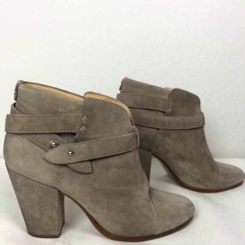 Rag & Bone stone suede Harrow heeled bootie - Picture 5 of 9